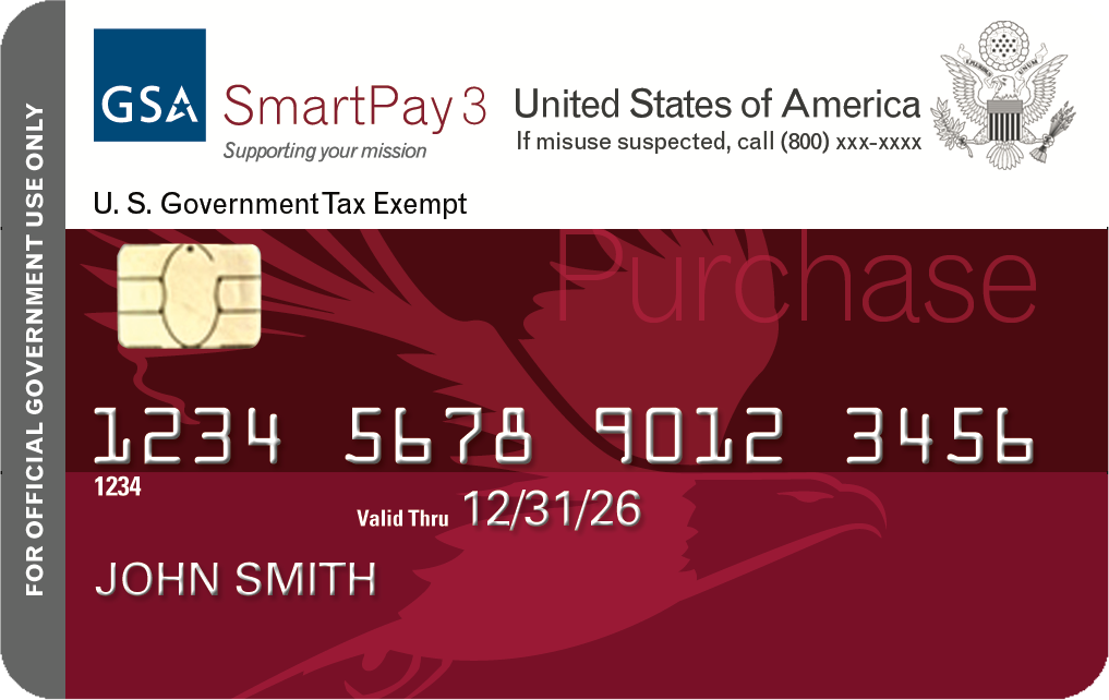 GSA SmartPay card design